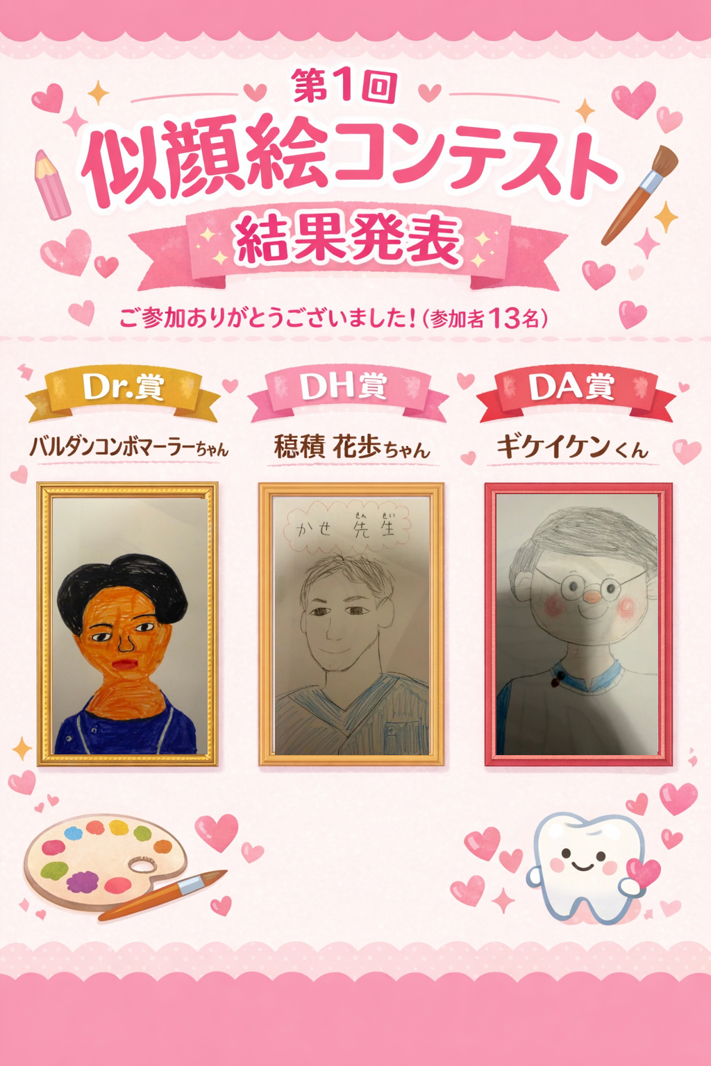 コンテストの結果はこちら。